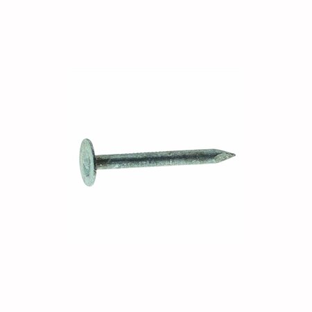 GRIP-RITE Roofing Nail, 1-1/2 in L, 4D, Steel, Electro Galvanized Finish, 11 ga 112EGRFG5